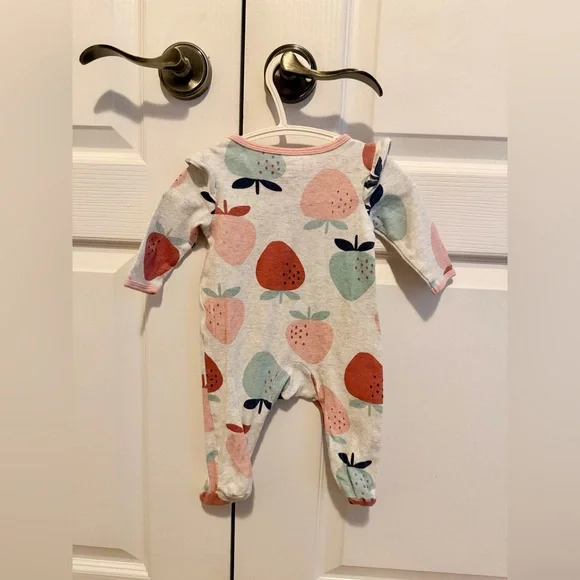 Carter's Multicolor Strawberry Print Footie - Picture 2 of 4